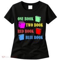 One Book Two Book Red Book Blue Book Women's T-Shirt thumb 0