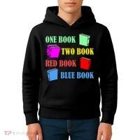 One Book Two Book Red Book Blue Book Kids Hoodie thumb 4