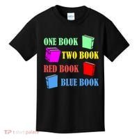 One Book Two Book Red Book Blue Book Kids T-Shirt thumb 0