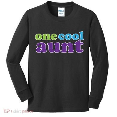 One Cool Aunt Kids Long Sleeve Shirt
