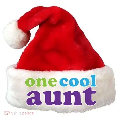 One Cool Aunt Santa Hat