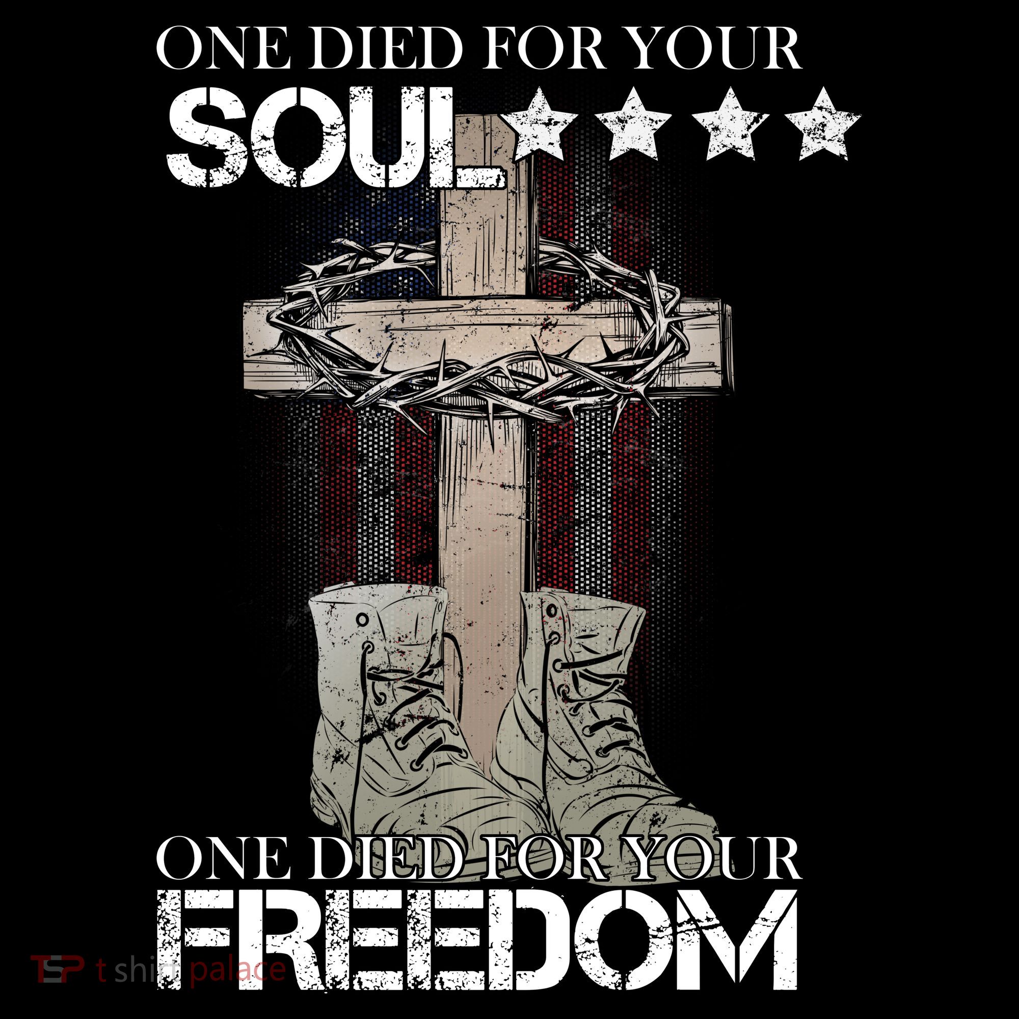One Died For Your Soul And Freedom Doggie Tank