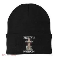 One Died For Your Soul And Freedom Beanie thumb 0