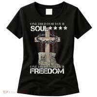 One Died For Your Soul And Freedom Women's T-Shirt thumb 0