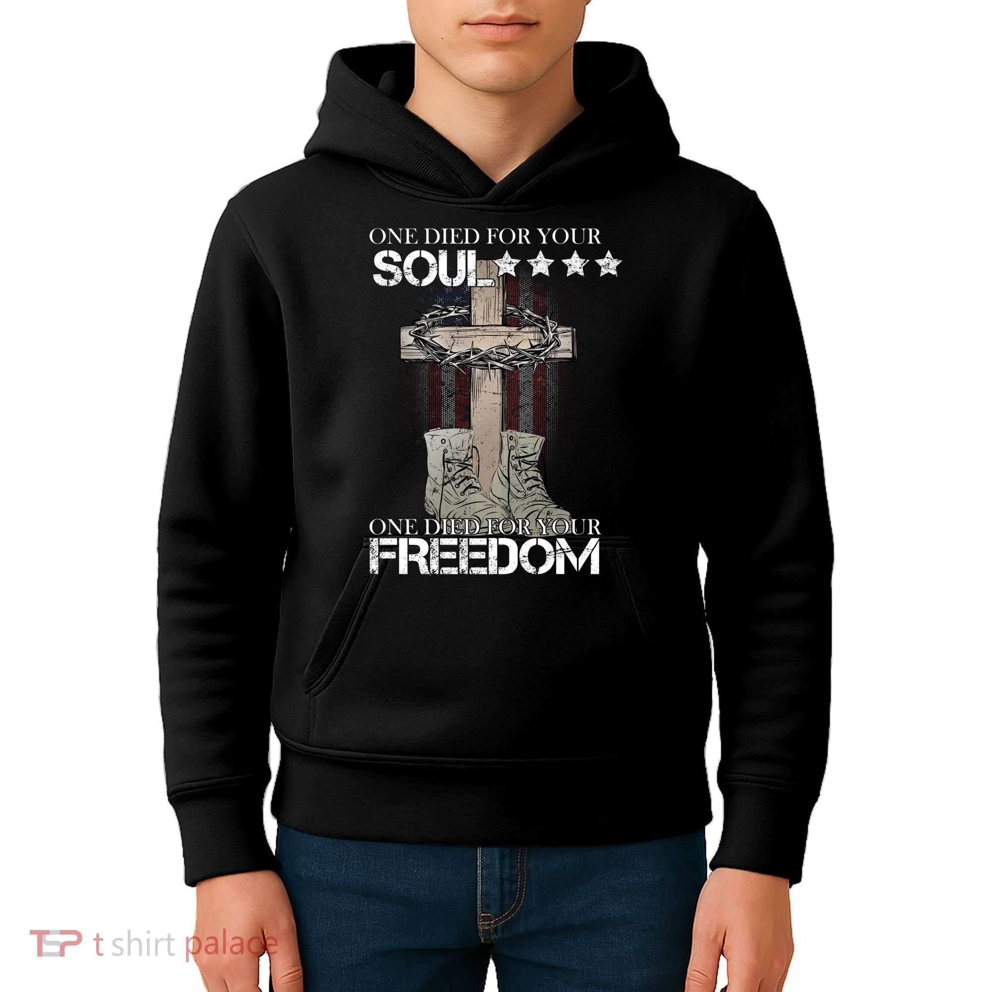 One Died For Your Soul And Freedom Kids Hoodie