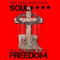 One Died For Your Soul And Freedom Santa Hat thumb 1