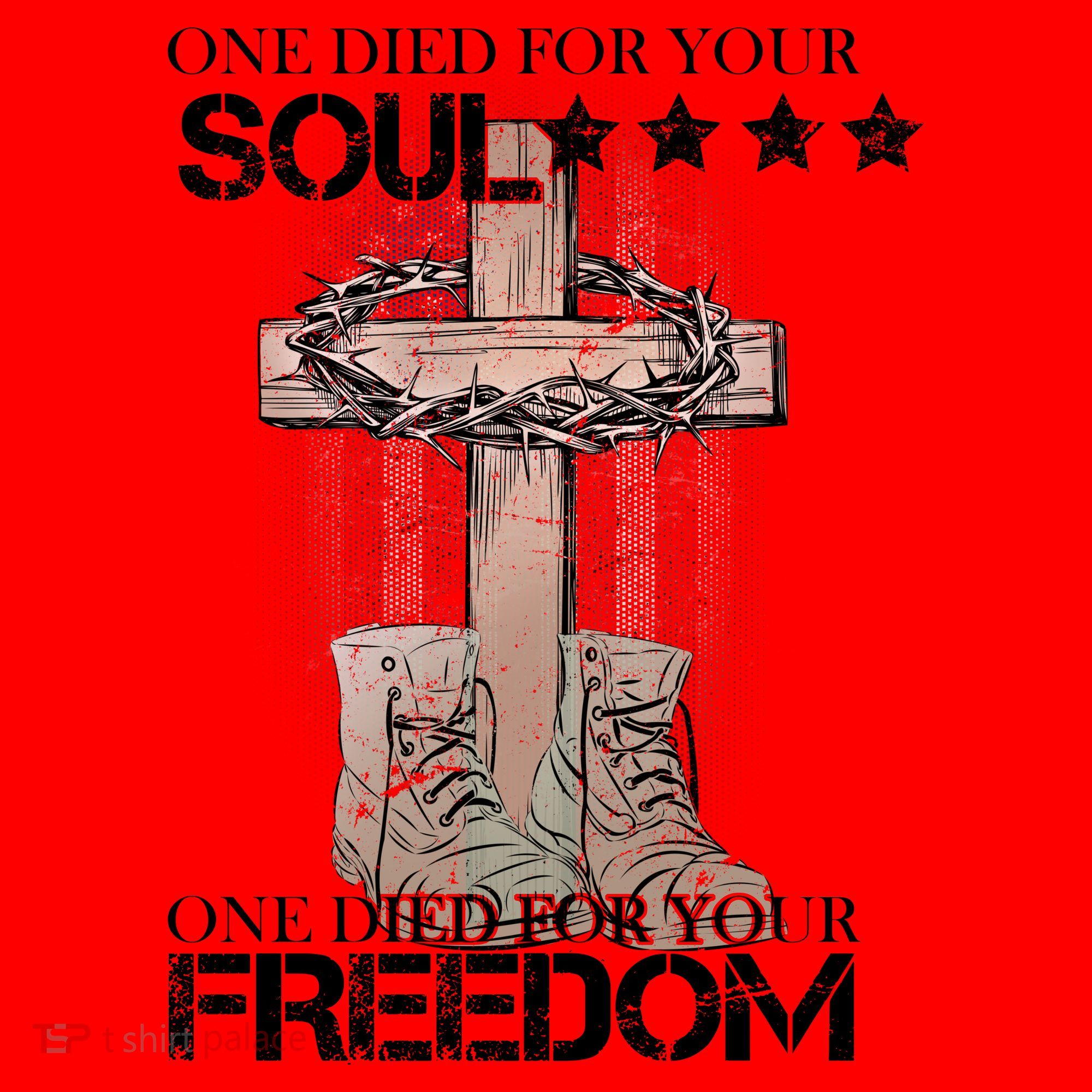 One Died For Your Soul And Freedom Santa Hat