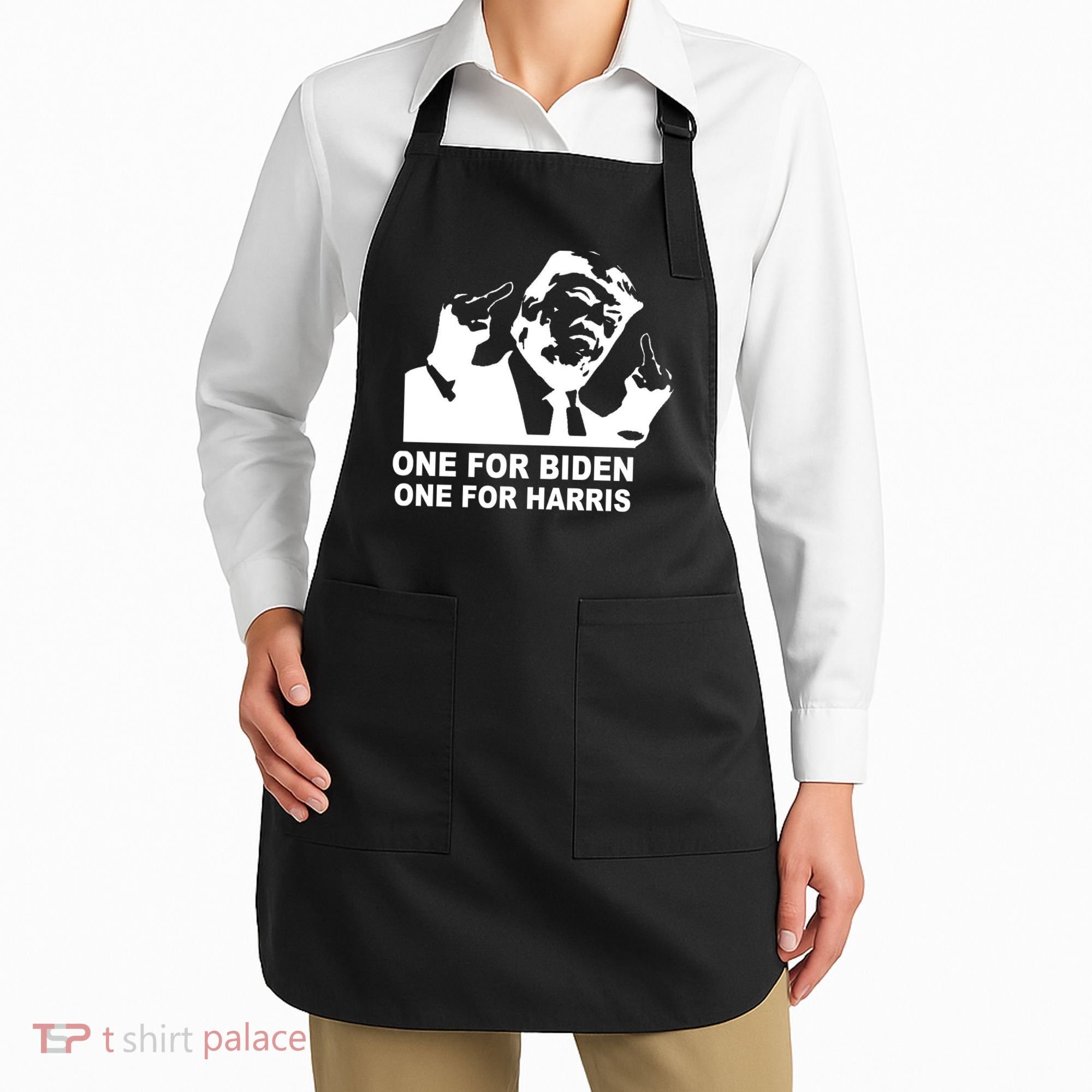 One For Biden One For Harris Pro Trump Apron