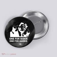 One For Biden One For Harris Pro Trump Button thumb 0