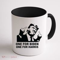 One For Biden One For Harris Pro Trump Coffee Mug thumb 1