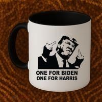 One For Biden One For Harris Pro Trump Coffee Mug thumb 2