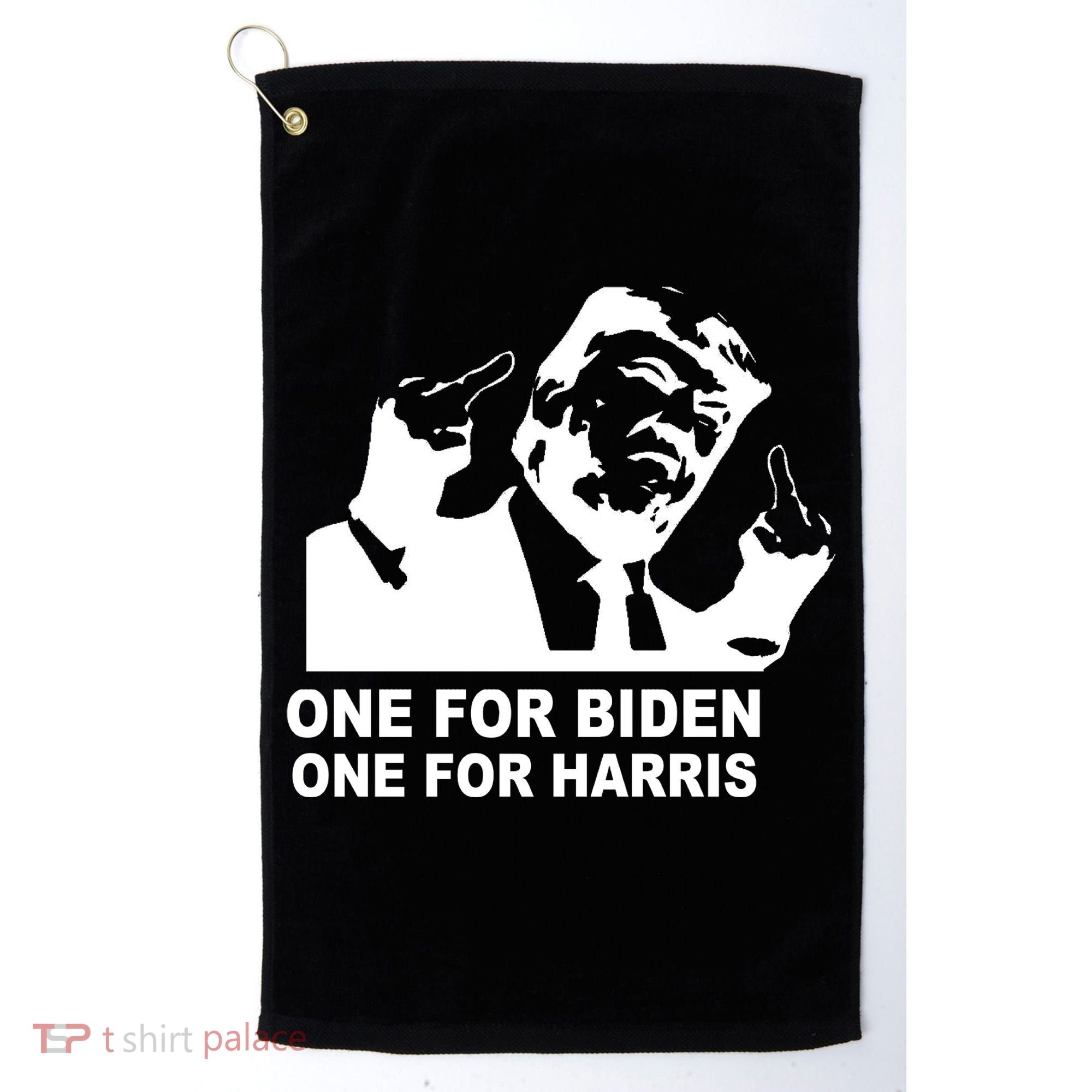 One For Biden One For Harris Pro Trump Golf Towel