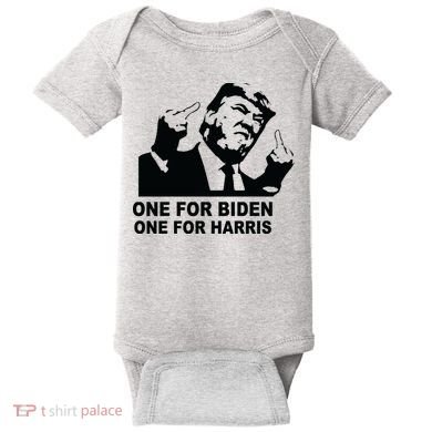 One For Biden One For Harris Pro Trump Baby Bodysuit