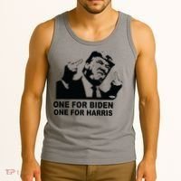 One For Biden One For Harris Pro Trump Tank Top thumb 3