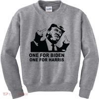One For Biden One For Harris Pro Trump Kids Sweatshirt thumb 0