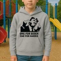 One For Biden One For Harris Pro Trump Kids Hoodie thumb 2