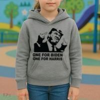 One For Biden One For Harris Pro Trump Kids Hoodie thumb 3