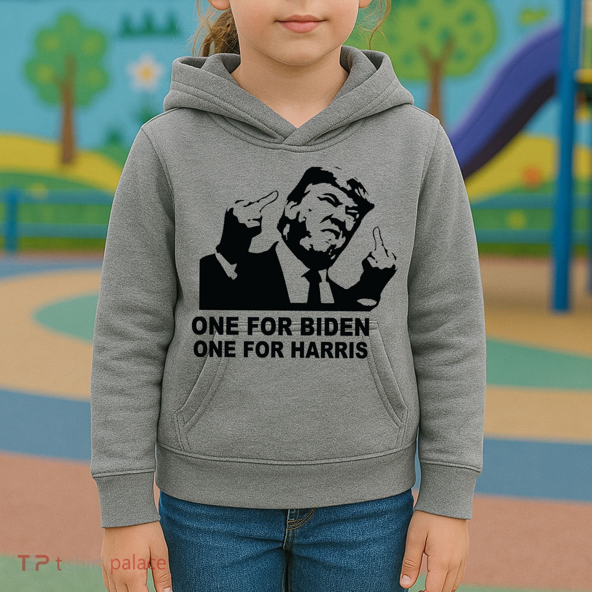 One For Biden One For Harris Pro Trump Kids Hoodie