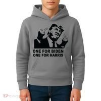 One For Biden One For Harris Pro Trump Kids Hoodie thumb 4