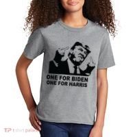 One For Biden One For Harris Pro Trump Kids T-Shirt thumb 2
