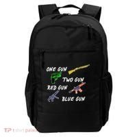 One Gun Two Gun Red Gun Blue Gun Backpack thumb 0