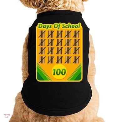 One Hundred Days Of School Crayons Doggie Tank