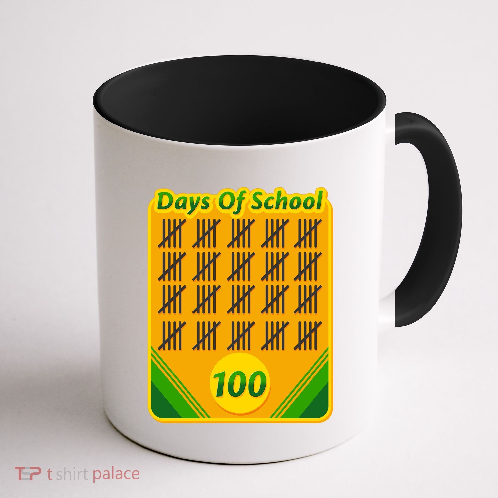 One Hundred Days Of School Crayons Coffee Mug