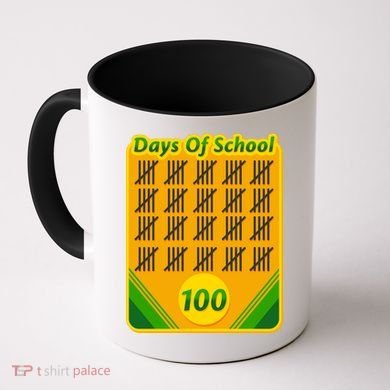 One Hundred Days Of School Crayons Coffee Mug