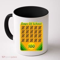 One Hundred Days Of School Crayons Coffee Mug thumb 0