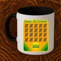 One Hundred Days Of School Crayons Coffee Mug thumb 2