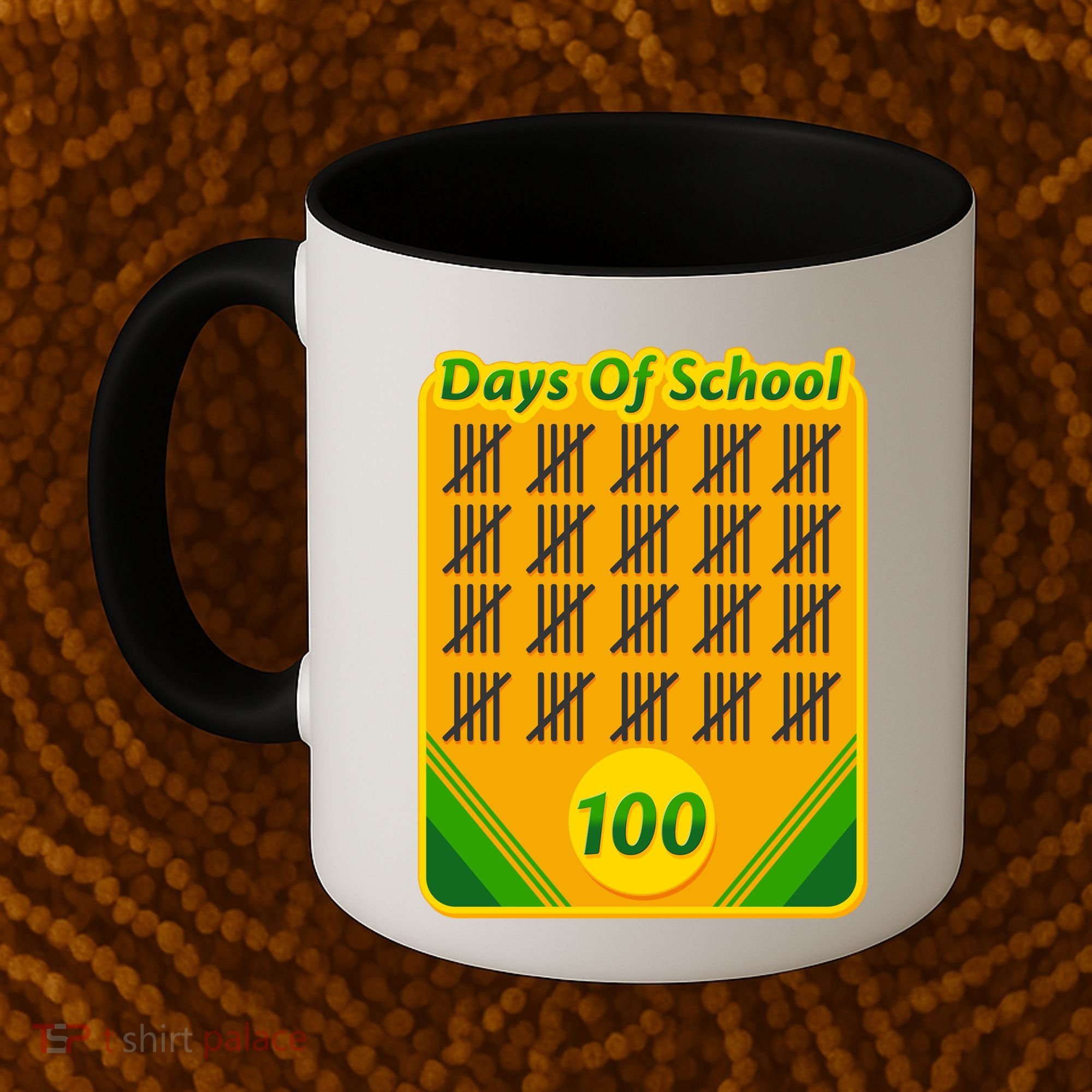 One Hundred Days Of School Crayons Coffee Mug