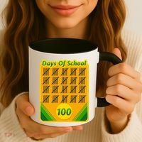 One Hundred Days Of School Crayons Coffee Mug thumb 3