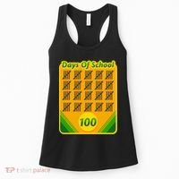 One Hundred Days Of School Crayons Women's Tank Top thumb 0