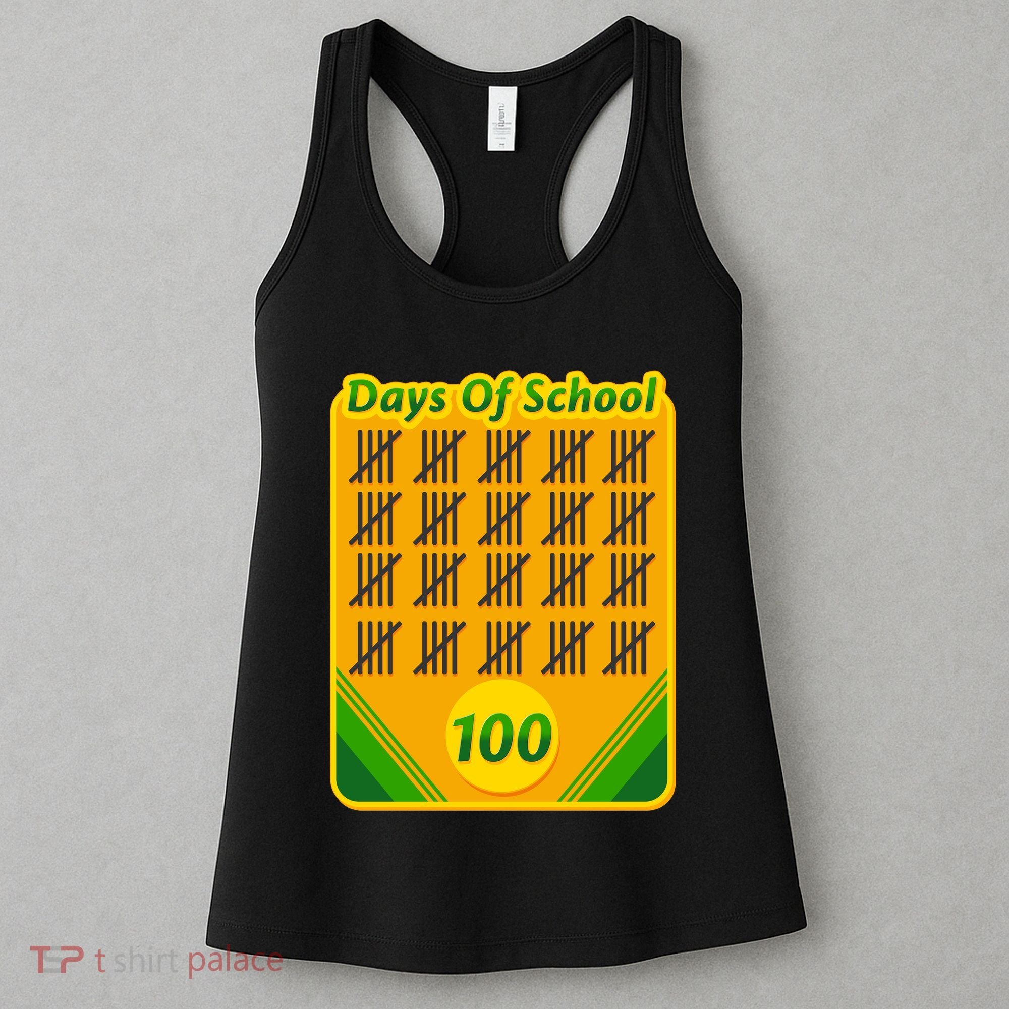 One Hundred Days Of School Crayons Women's Tank Top