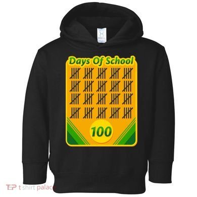 One Hundred Days Of School Crayons Toddler Hoodie