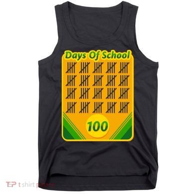 One Hundred Days Of School Crayons Tank Top