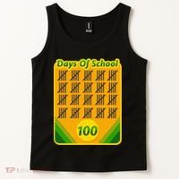 One Hundred Days Of School Crayons Tank Top thumb 2