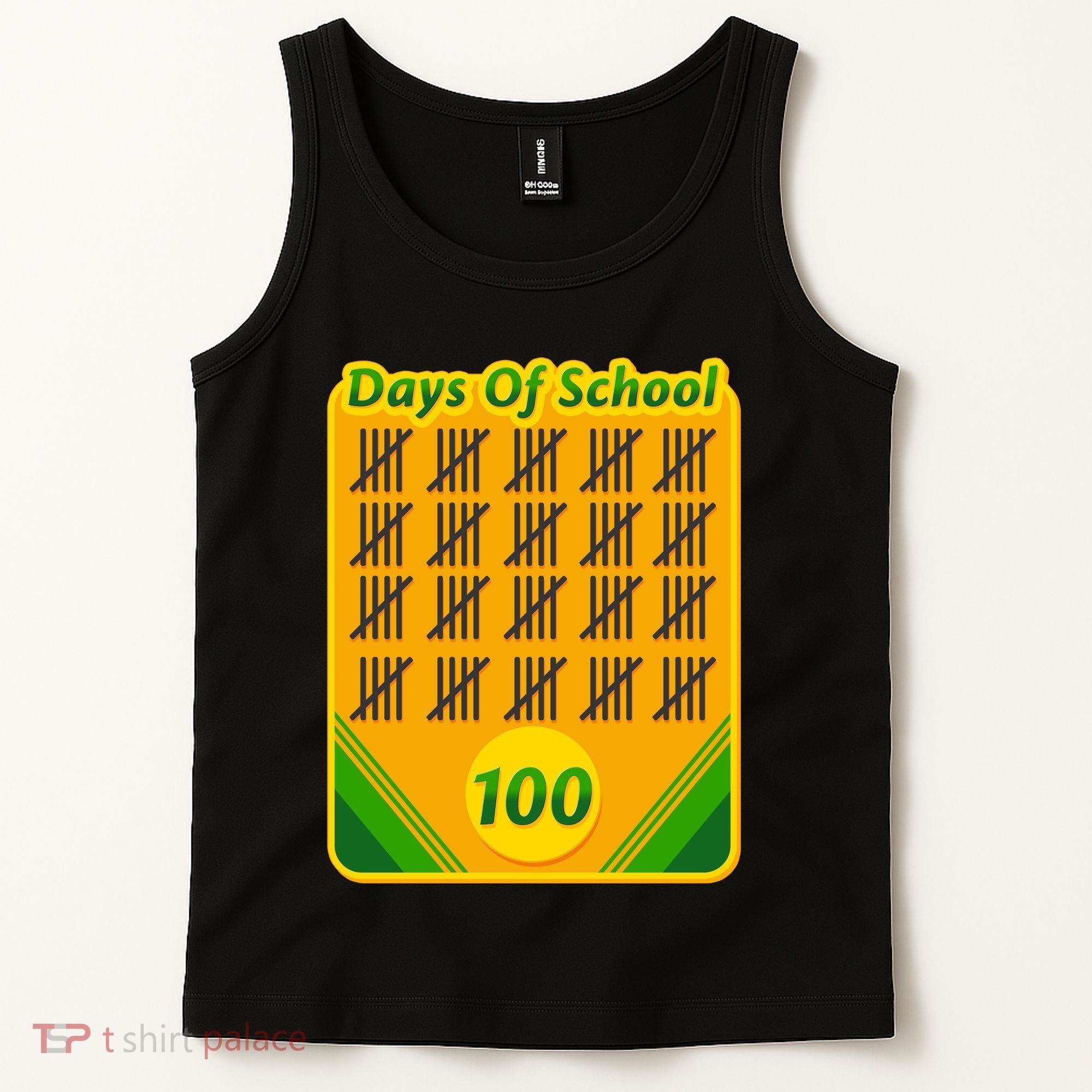 One Hundred Days Of School Crayons Tank Top