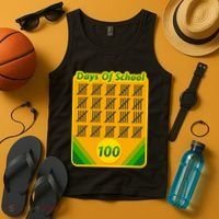 One Hundred Days Of School Crayons Tank Top thumb 4