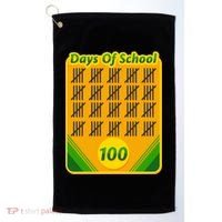 One Hundred Days Of School Crayons Golf Towel thumb 0