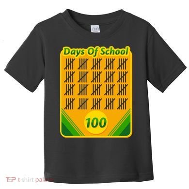 One Hundred Days Of School Crayons Toddler T-Shirt