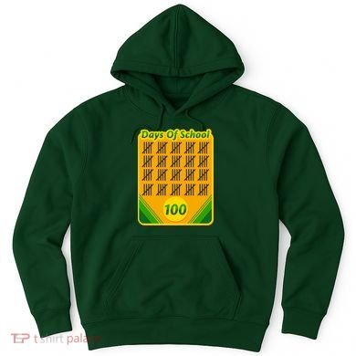 One Hundred Days Of School Crayons Hoodie
