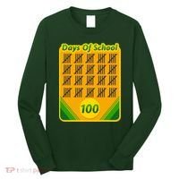 One Hundred Days Of School Crayons Long Sleeve Shirt thumb 0