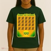 One Hundred Days Of School Crayons T-Shirt thumb 4
