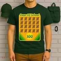 One Hundred Days Of School Crayons T-Shirt thumb 6