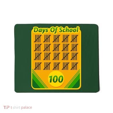One Hundred Days Of School Crayons Mousepad