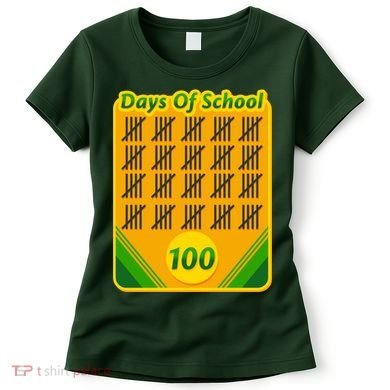One Hundred Days Of School Crayons Women's T-Shirt