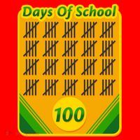One Hundred Days Of School Crayons Santa Hat thumb 1
