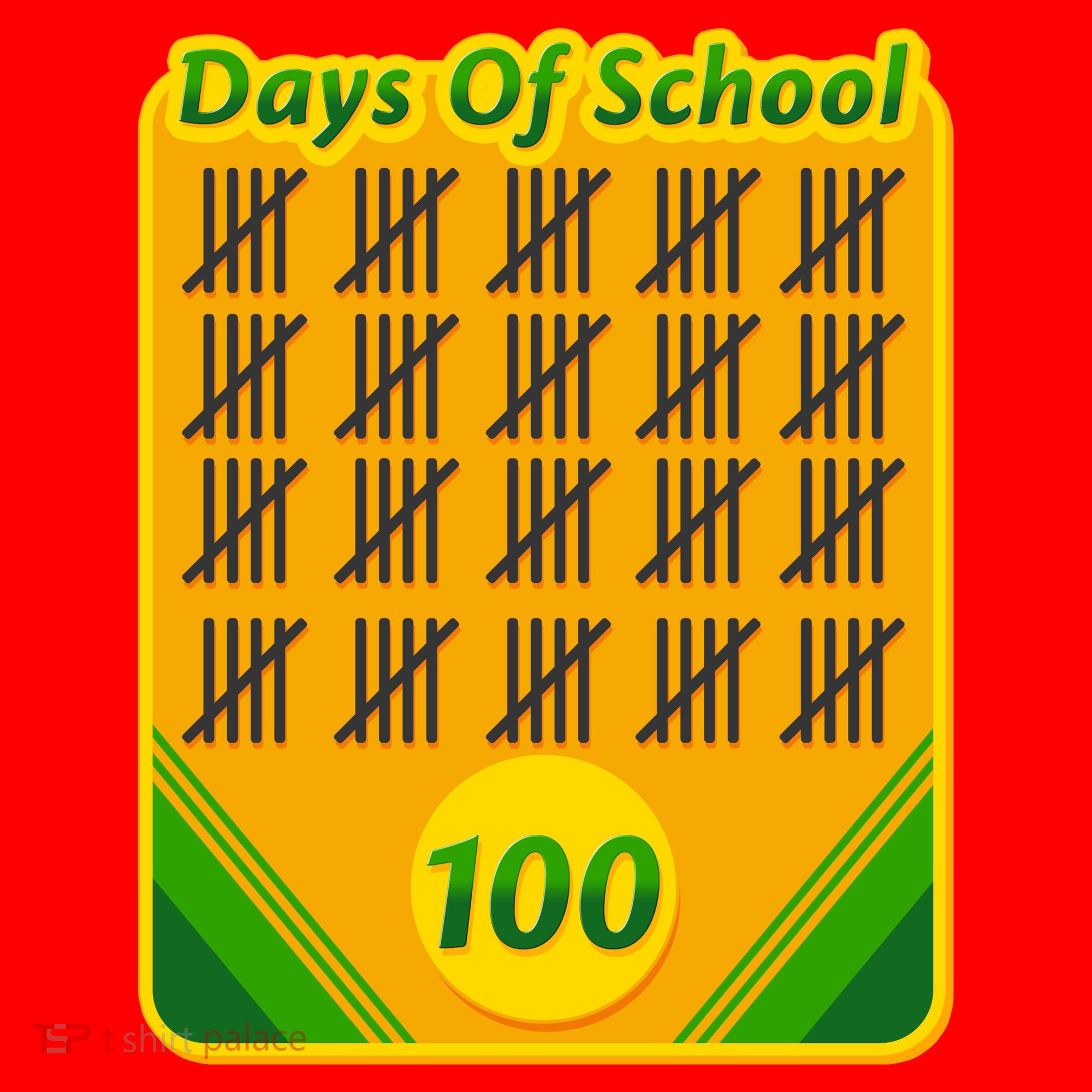 One Hundred Days Of School Crayons Santa Hat