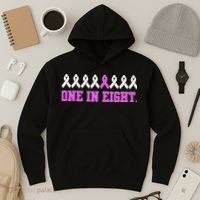 One In Eight Breast Cancer Awareness Hoodie thumb 3